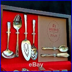 4  Oneida Silver 1881 Rogers  PROPOSAL  Silverplate  Oval Place Soup Spoons 1954