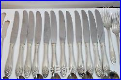 2 Wm A Rogers La Ronnie Pattern Oneida Ltd Silverplate Flatware Serving Spoons 