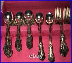 104 Pcs. 12 Settings Extras Wm Rogers Grand Elegance Southern Manor Silverplate