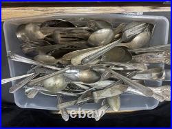 10 Lbs Scrap Silver Plated Flatware