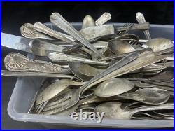 10 Lbs Scrap Silver Plated Flatware