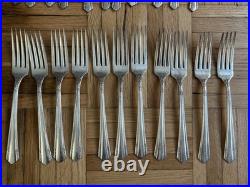 115pc Wm A Rogers Oneida A1 Plus Silverplate Flatware Silverware Set withServing 115pc Wm A Rogers Oneida A1 Plus Silverplate Flatware Silverware Set withServing