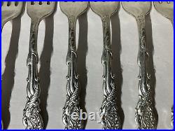 11 Vintage Rogers Bros Silverplate Columbia Serpent Dinner Forks