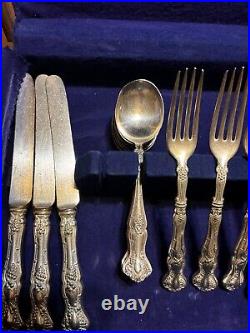 123 Pc Assorted WM Rogers, Oneida, Monroe, Etc Silver Plate & Silver Silverware