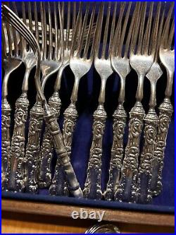 123 Pc Assorted WM Rogers, Oneida, Monroe, Etc Silver Plate & Silver Silverware