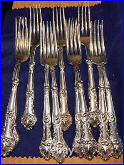 123 Pc Assorted WM Rogers, Oneida, Monroe, Etc Silver Plate & Silver Silverware