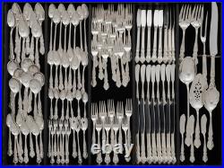 125 PC SET 1847 ROGERS BROS SILVERPLATE FLATWARE HERITAGE Pattern Service