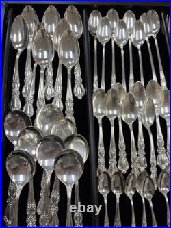 125 PC SET 1847 ROGERS BROS SILVERPLATE FLATWARE HERITAGE Pattern Service