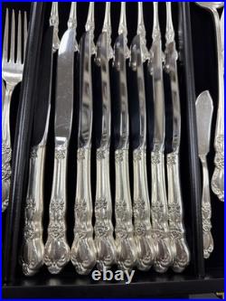 125 PC SET 1847 ROGERS BROS SILVERPLATE FLATWARE HERITAGE Pattern Service