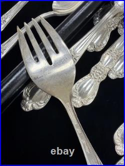 125 PC SET 1847 ROGERS BROS SILVERPLATE FLATWARE HERITAGE Pattern Service