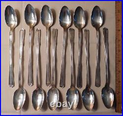 12 Ice Tea Spoons Teaspoons 1847 Rogers Bros Silver Plate Anniversary Flatware