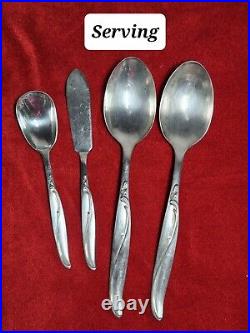 12 Place Settings (7-piece). Rogers Silver, Silverplate, Inspiration, 100 Pieces