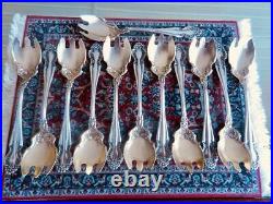 12 Victorian Silverplate Ice Cream Spoons/Forks/SporksROGERSRare Find1906