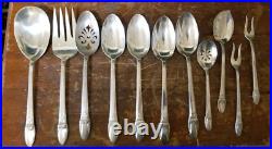 (132 pc. Set) 1847 ROGERS BROS FIRST LOVE Silver Plate Set + Chest Service 12