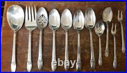 (132 pc. Set) 1847 ROGERS BROS FIRST LOVE Silver Plate Set + Chest Service 12