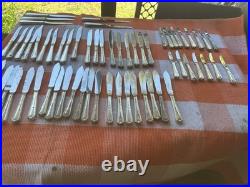 159 Pc Heritage Art Deco Silverplate Flatware Set Fish Dessert Restaurant Lot