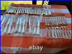 159 Pc Heritage Art Deco Silverplate Flatware Set Fish Dessert Restaurant Lot