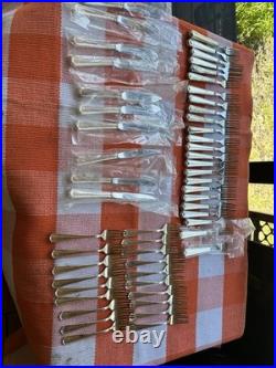 159 Pc Heritage Art Deco Silverplate Flatware Set Fish Dessert Restaurant Lot