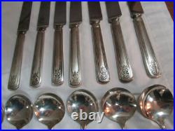 160pc Lady Doris Silver Plate Wm Rogers & Son AA Princess Pattern Antique 117-4A