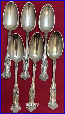 16 Pc VINTAGE (Grape) Silverplated FORKS TBLS & BLUNT KNIVES 1847 Rogers Bros