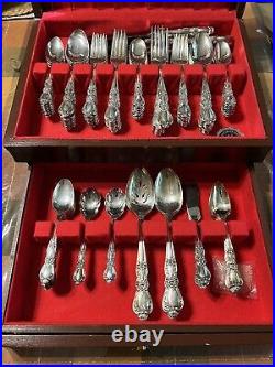 16 Place Setting Rogers Brothers 1847 Heritage Silver Plate Flatware In Box