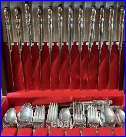 16 Place Setting Rogers Brothers 1847 Heritage Silver Plate Flatware In Box