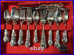 16 Place Setting Rogers Brothers 1847 Heritage Silver Plate Flatware In Box