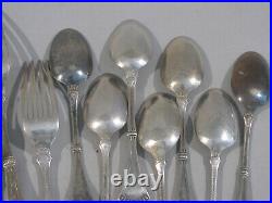 16 Rogers Bro Silverplate Forks & Spoons Crown Pattern