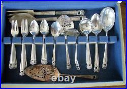 1847-1947 Rogers Bros. Eternally Yours Silver Plate Silverware Boxed set 62 pc