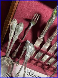 1847 ROGERSSHARON PATTERNSET WithLADLES, SERVING PCSGORGEOUS(58 PC)1910 1847 ROGERSSHARON PATTERNSET WithLADLES, SERVING PCSGORGEOUS(58 PC)1910