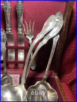 1847 ROGERSSHARON PATTERNSET WithLADLES, SERVING PCSGORGEOUS(58 PC)1910 1847 ROGERSSHARON PATTERNSET WithLADLES, SERVING PCSGORGEOUS(58 PC)1910