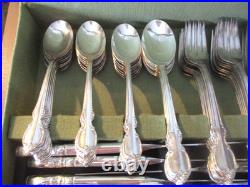 1847 ROGERS BROS 14 PLACE SETTING REFLECTION PATTERN SILVERPLATE WithBOX