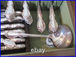 1847 ROGERS BROS 14 PLACE SETTING REFLECTION PATTERN SILVERPLATE WithBOX