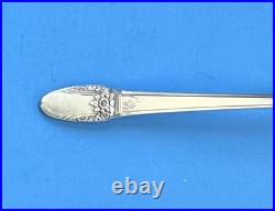 1847 ROGERS BROS 68 pc First Love Silver Plate Flatware with Wooden Chest