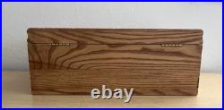 1847 ROGERS BROS 68 pc First Love Silver Plate Flatware with Wooden Chest