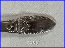 1847 ROGERS BROS FIRST LOVE SILVER-PLATE FLATWARE SET 57pc W CHEST 4653