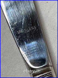 1847 ROGERS BROS FIRST LOVE SILVER-PLATE FLATWARE SET 57pc W CHEST 4653