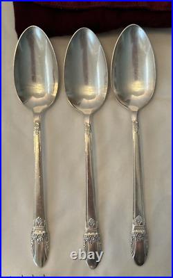 1847 ROGERS BROS First Love silver plate flatware for 12 with serving pieces