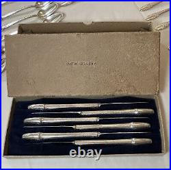 1847 ROGERS BROS First Love silver plate flatware for 12 with serving pieces