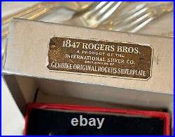 1847 ROGERS BROS First Love silver plate flatware for 12 with serving pieces