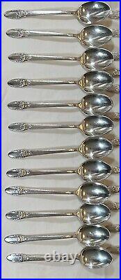 1847 ROGERS BROS First Love silver plate flatware for 12 with serving pieces