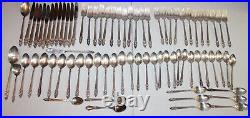 1847 ROGERS BROS Silverware 76 Pieces KING FREDERICK ROYAL EMPRESS 1969