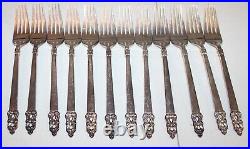 1847 ROGERS BROS Silverware 76 Pieces KING FREDERICK ROYAL EMPRESS 1969