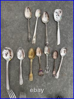 1847 ROGERS BROS Silverware Antique, plus various other unique pieces