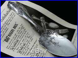 1847 ROGERS BROS. VINTAGE GRAPE c. 1904 LG SOLID PIE KNIFE 9 ½ SCARCE