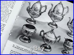 1847 ROGERS CHARTER OAK HAND CHASED MERIDEN TEA POT 9-56oz HTF RARE