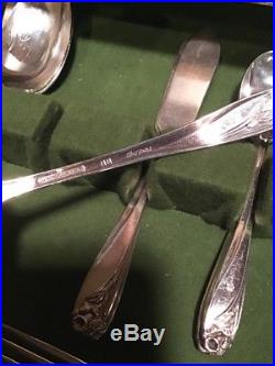 1847 ROGERS silverplate DAFFODIL flatware Set INTERNATIONAL SILVER CO 102 Pcs