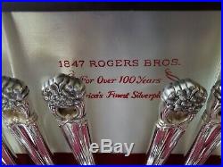 1847 ROGER BROS SILVERWARE Eternally Yours 12 Pc Plus Setting Original Box EUC