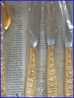 1847 Rodgers Bros Gold Plated Set Of 47 Flatware New Other (read description)