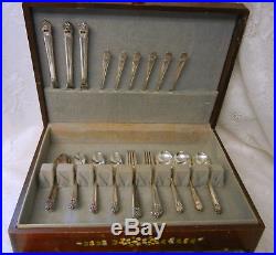 1847 Roger Bros. Eternally Yours Silverware Flatware 49 pcs. Silver Plated